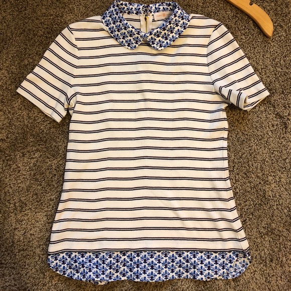 SOLD Tory Burch Short Sleeve Knit Sweater - Picture 3 of 5